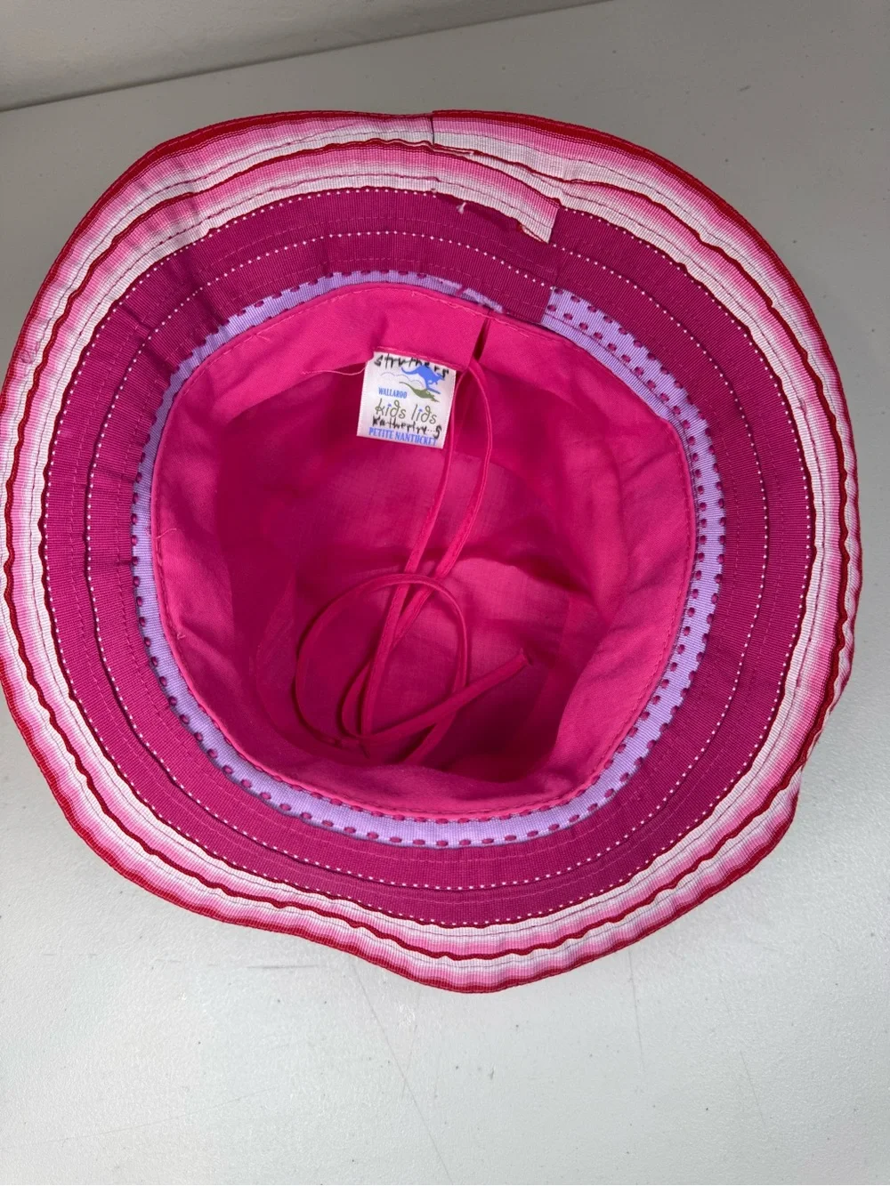 Wallaroo Kids Lids Petite Nantucket hat with 50+ UPF Sun Protection.